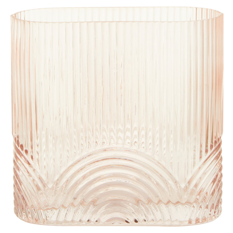 Chronister Handmade Glass Table Vase, 18cm H x 18.5cm W x 9cm D