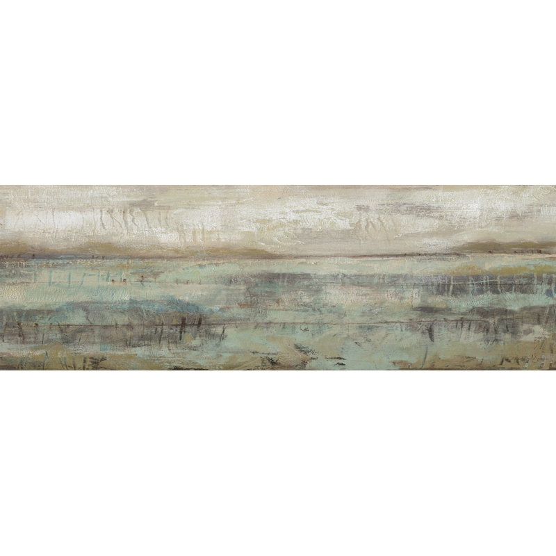 Pastels and Rust IV 1 Piece Wrapped Canvas Painting, 25cm H x 76cm W x 3.81cm D