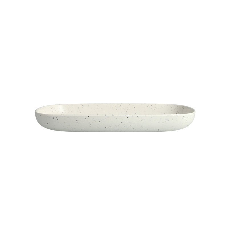 Fortessa Maskell Coupe Melamine Platter, White