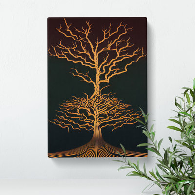 Antique Tree Art No.3 - Wrapped Canvas