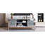 60" Mirrored Tv Stand With Crushed Diamond Glass Doors