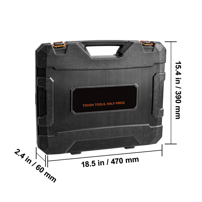 15.9" Drive Bit Ratchet Tool Kit Case