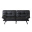 Canapé-lit futon en cuir pleine grandeur Besharat-1030284120
