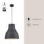 Luminaire suspendu conique à 1 lumière Cradle-64125897-64113607