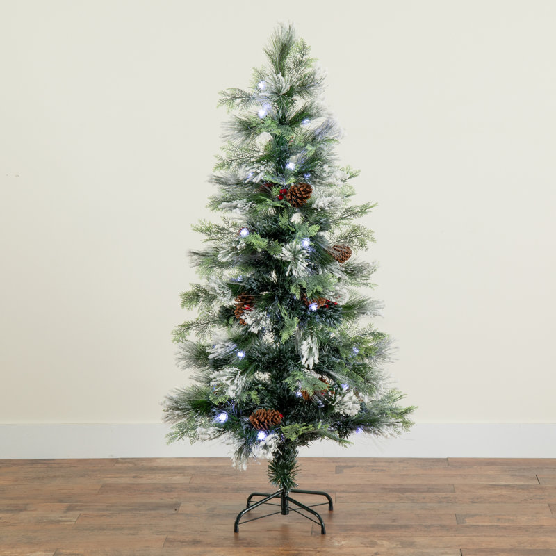 Arbre de Noël artificiel pin illuminé 5 pi Ilomay - support inclus