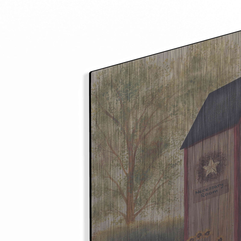 «Folk Art Outhouse I» par Pam Britton, H 24 po x l 24 po