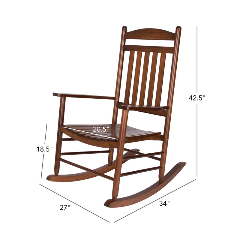 Chaise berçante Aleyssa, Chêne