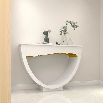 Nordic-style creative wooden console table