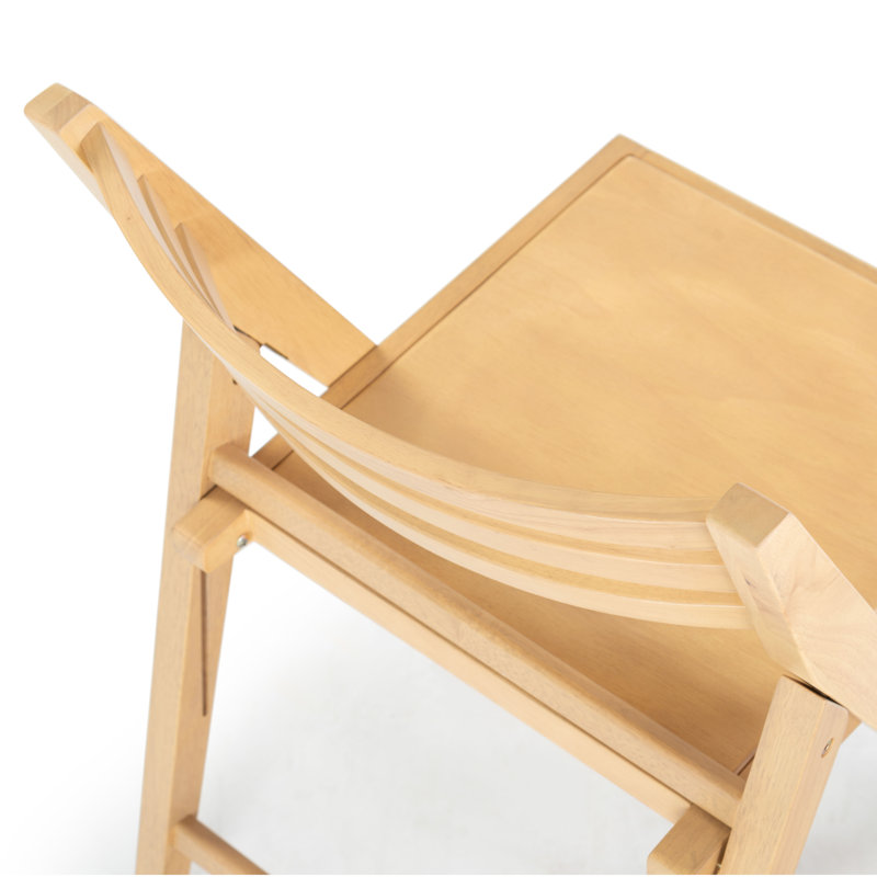 JACIE WOOD SEAT FOLDING CHAIR, Oak