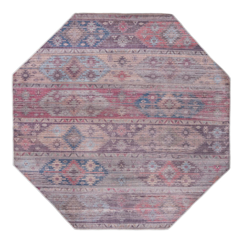 Sisu Striped Indoor Rug, Octagon 7'10" x 7'10"