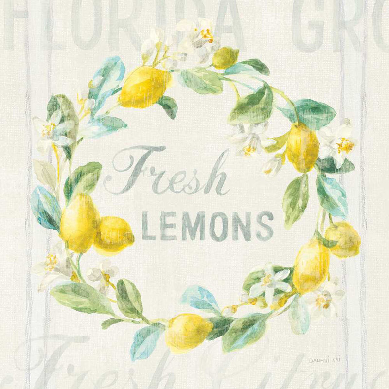 Floursack citron V, H 30 po x l 30 po