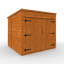 TigerFlex® Modular Buildings 6 ft. W x 6 ft. D Solid Wood Shiplap Pent Bike Shed