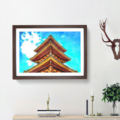 Kiyomizu Dera Pagoda in Japan - Picture Frame Painting Print