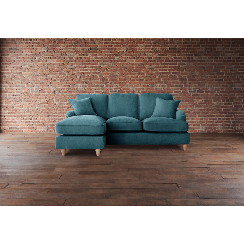 Galilee Chaise Sofa, Emerald, Left hand Facing