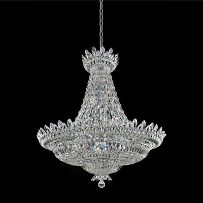 Belluno 32 LT Chrome/Clear Chandelier Allegri