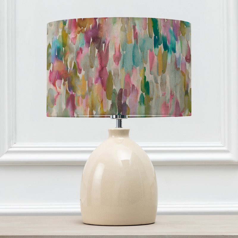 Leura Table Lamp & Azima Eva Lotus Shade, Yellow