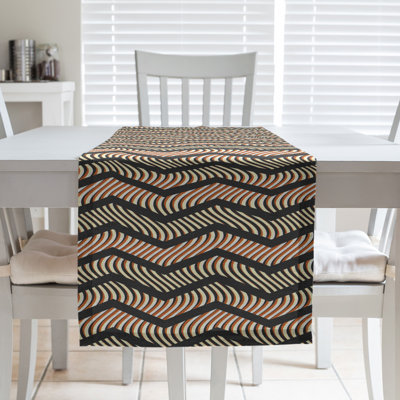 Chemin de table à chevrons ondulés Stephenie