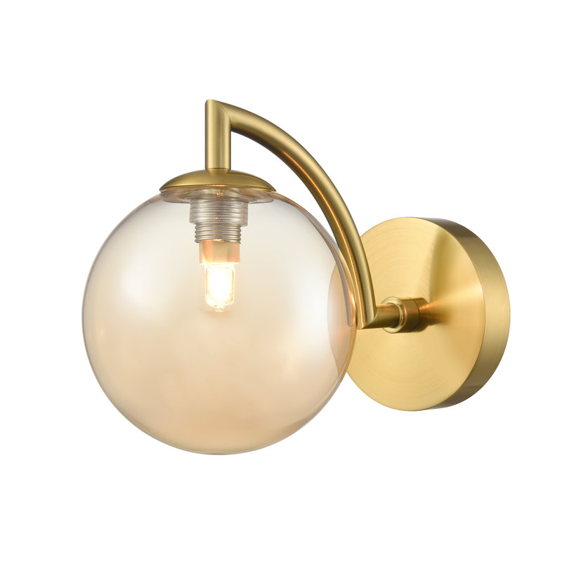 Alahni Wall Bracket, Brown, Brass