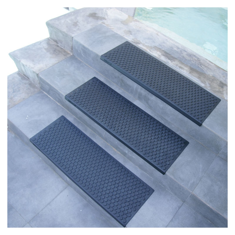 Tapis d'escalier noir antidérapant Coin-Grip