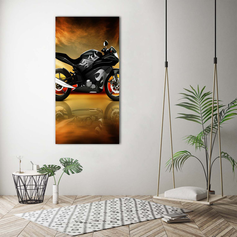 Motorcycle - Wrapped Canvas Print