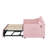 Upholstered Twin Size Daybed With Adjustable Height Pop Up Trundle-1164012880