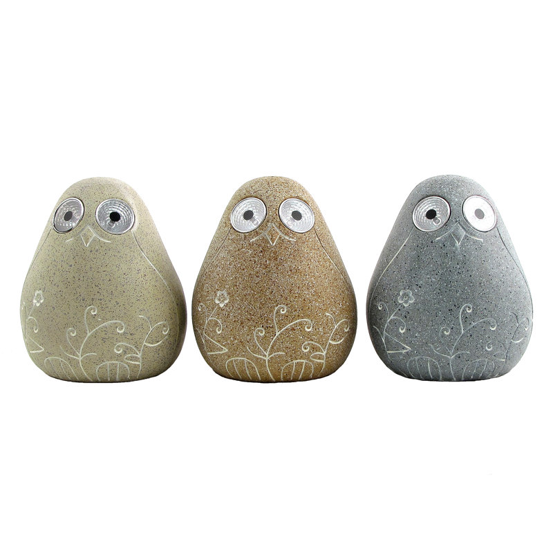 Ensemble de 3 pierres de jardin Aleksei, Gris antique