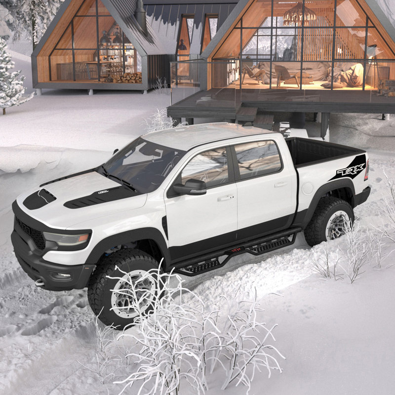 Compatible avec les modèles Dodge Ram 1500, 2019-2024 1500 Classic, 2010-2026 Ram 2500 et 3500 compatibles avec les marchepieds à cabine double