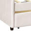Lit de jour simple avec deux tiroirs en beige - Créez une chambre à coucher élégante et fonctionnelle dans votre maison