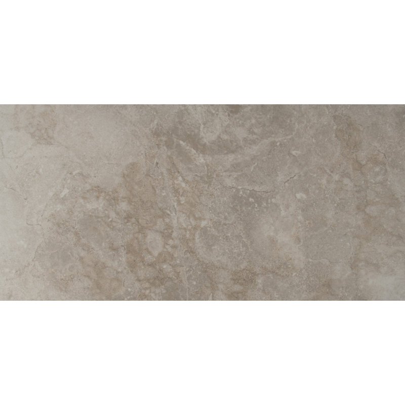 Ansello Aphelia 12 in. x 24 in. Matte Ceramic Stone Look Floor and Wall Tile, Grisa