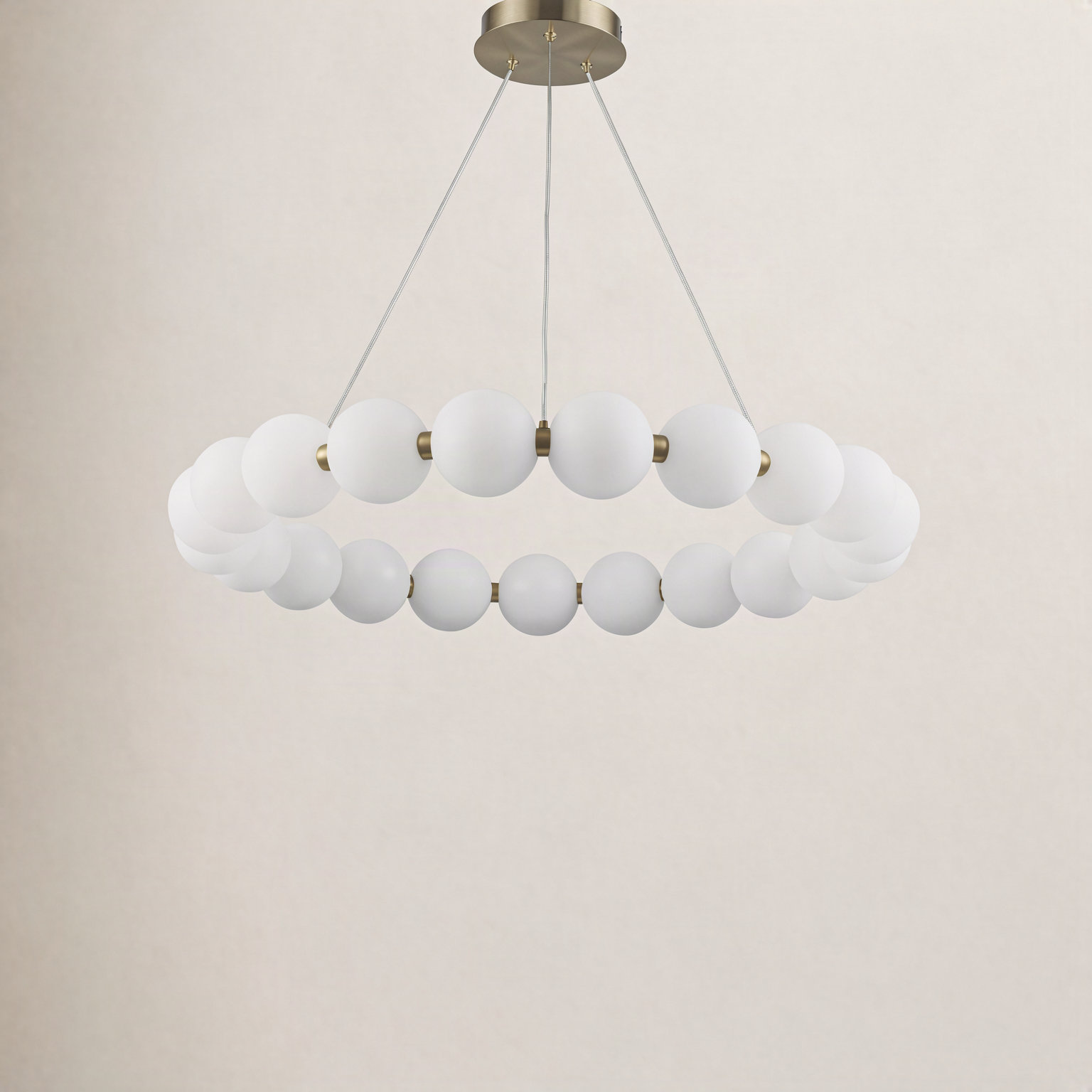 Minza 21-Light Chandelier, 103" H x 33" W x 33" D, Antique Gold