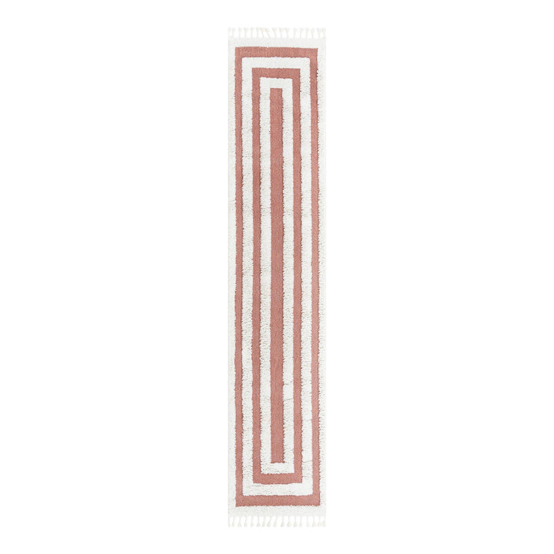 Geometric Indoor Rug, Runner 2'7" x 12'