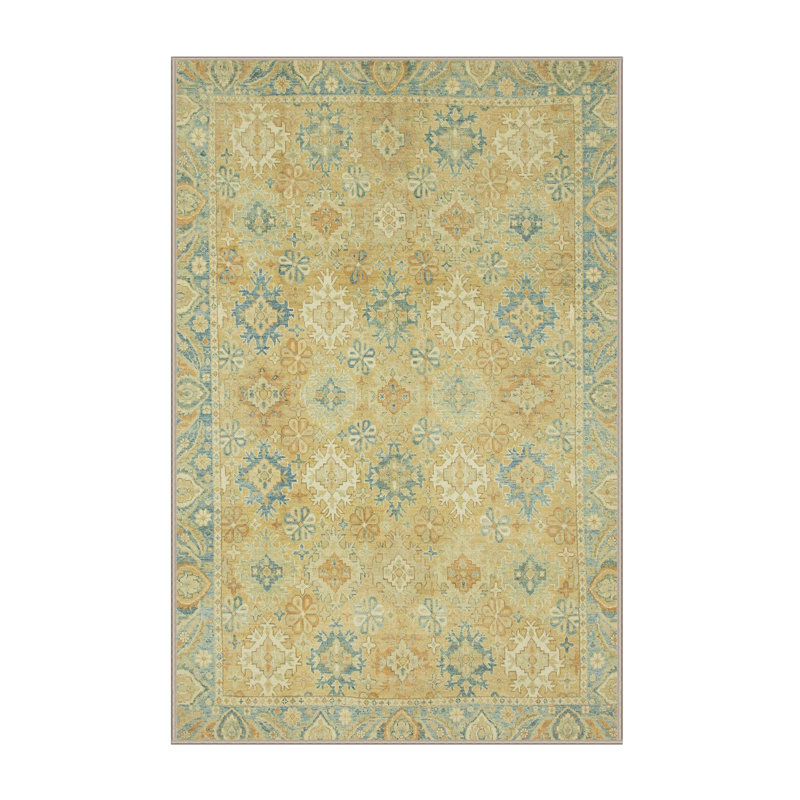 Abstract Indoor Rug, Rectangle 7' x 9'