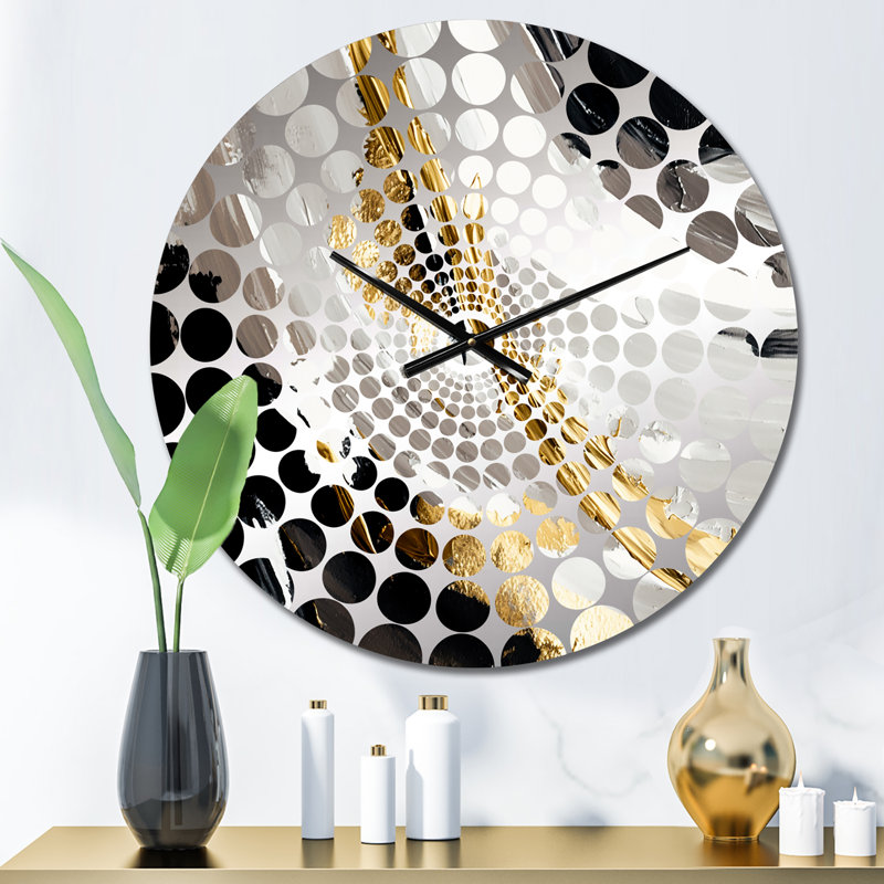Cerfeuil - horloge murale peinture abstraite, Petit