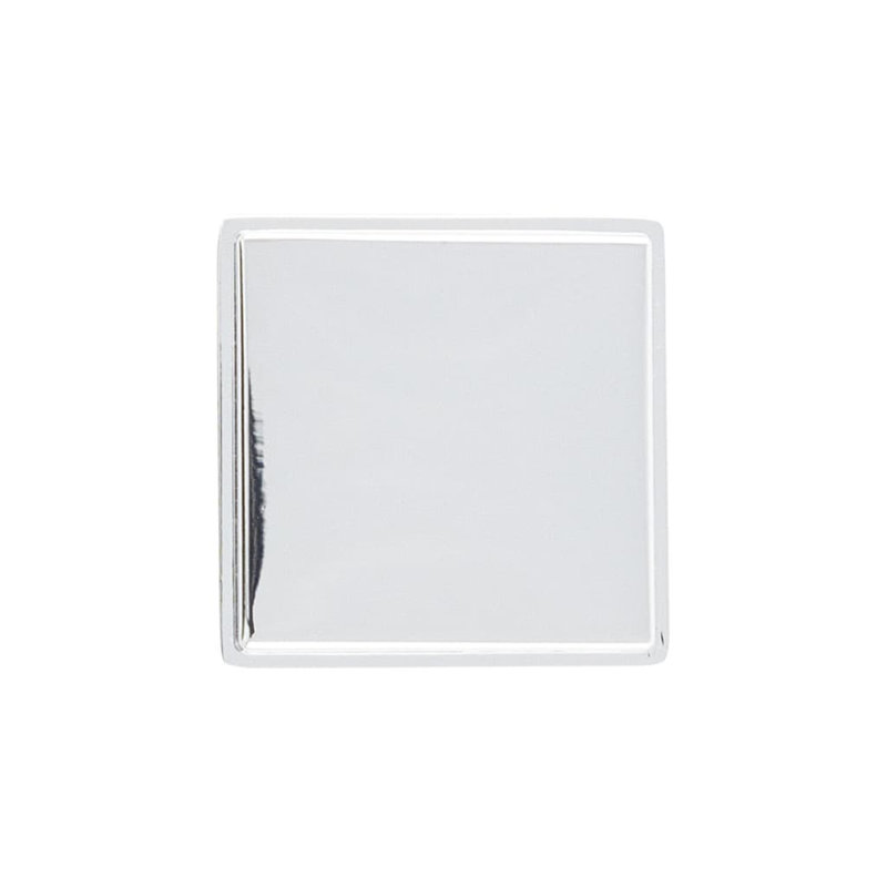 Brownstone Collection Square Knob - Cabinet Knob - Transitional Hardware for Drawers & Cabinets, Chrome, 1-3/8"