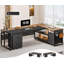 Bureau de direction en L 71 po avec classeur mobile et prises de courant-94255911