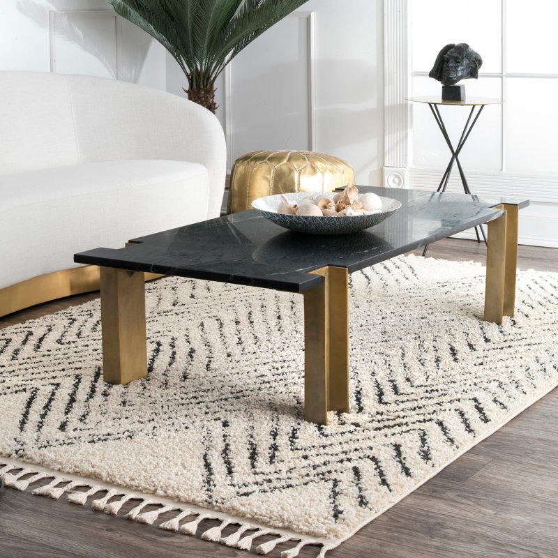 Tapis blanc cassé Reagan, Rectangle 4 pi x 6 pi