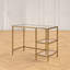 Glass Top Metal Base Writing Desk-1240430816