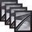 Delasha Ebony Solid Wood Matte Picture Frame - Set of 4-802134022