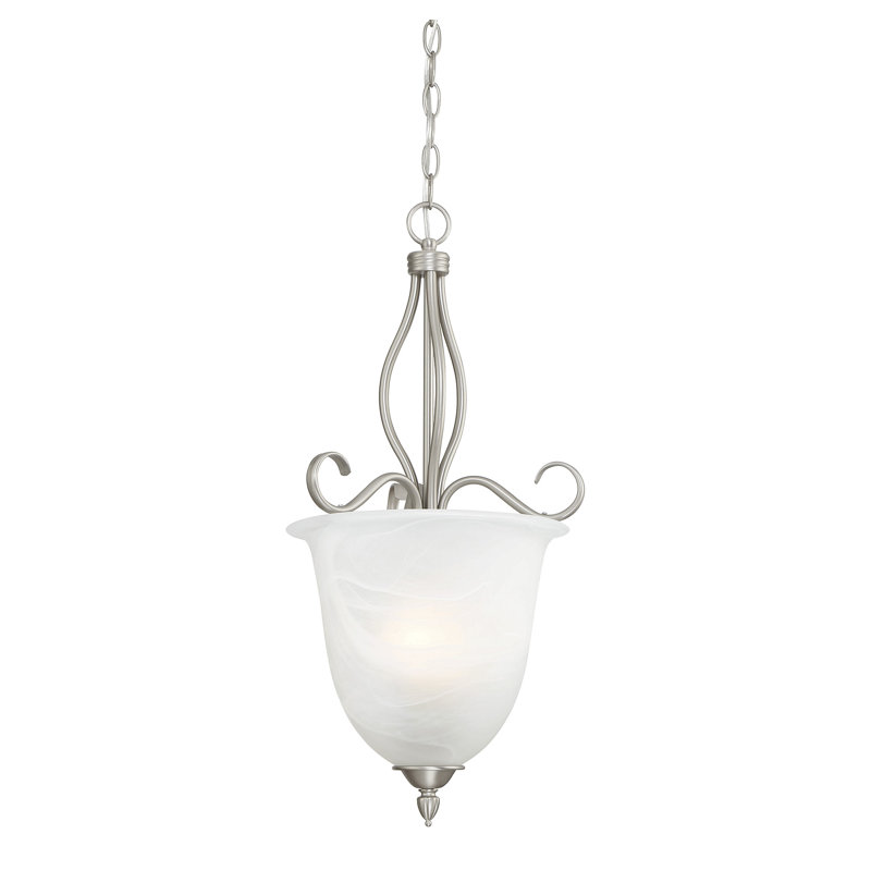 Hibbitts - Light Pewter Unique/Statement Pendant, 25.75" H x 13.25" W