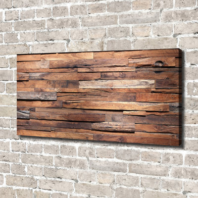 Wooden Wall - Wrapped Canvas Print