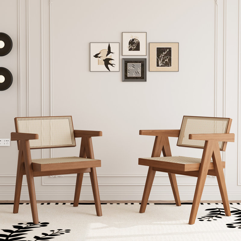 Chaise en bois massif deux pièces