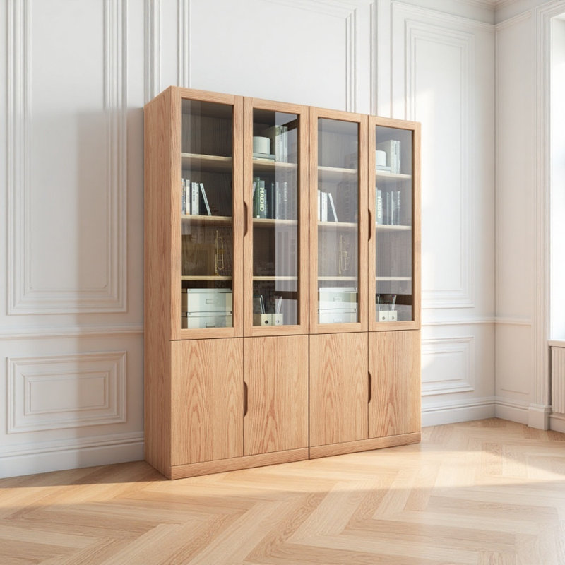 Bibliothèque sur pied de grande capacité, Brun