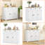 Armoire-bar à comptoir en bois massif vieilli avec 3 tiroirs, portes et tablette de rangement réglable, L 39,8 po x P 15,8 po