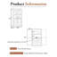 Garde-manger 75 po avec 4 tiroirs intégrés, porte vitrée-1460065215