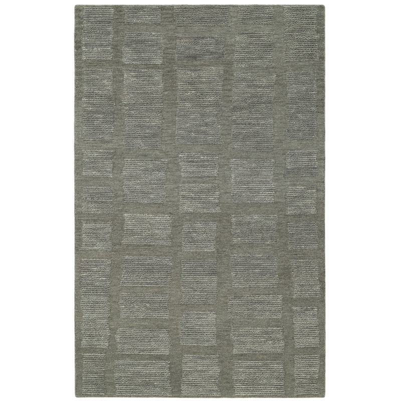 Wander Hand Tufted Wool Indoor Rug, 5'x8', Green