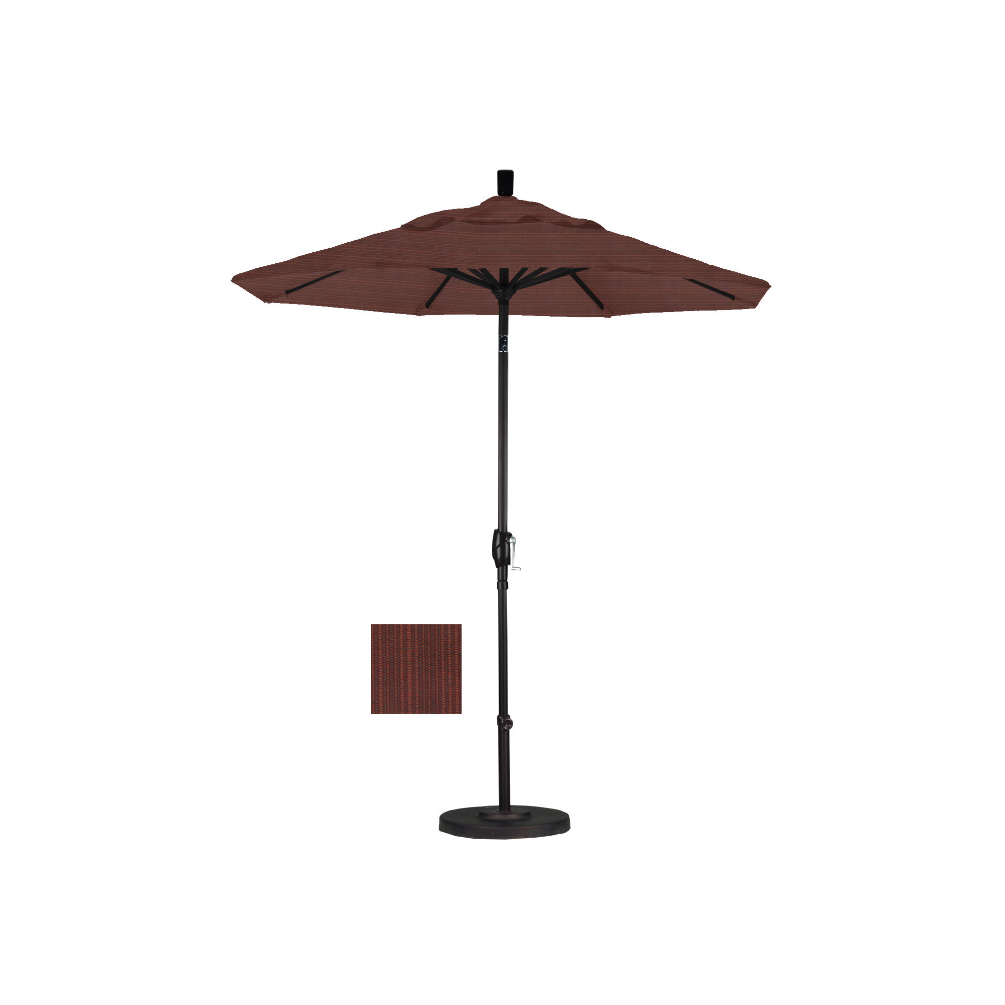 90'' Outdoor Umbrella, Terrace Adobe Performance, Black, Olefin