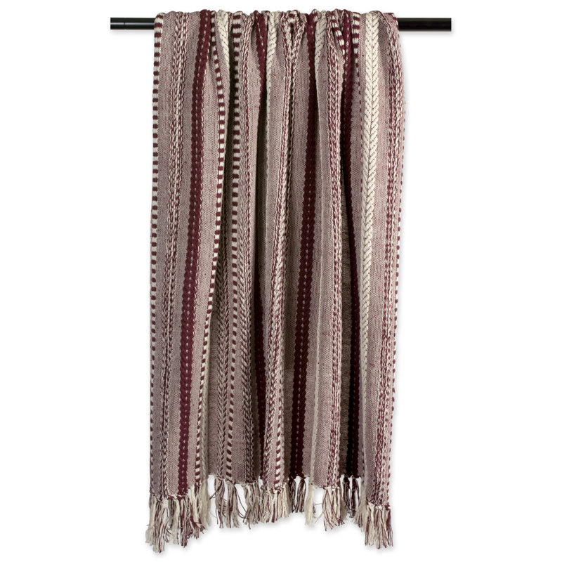Hand Woven Throw Blanket, Blackberry