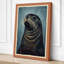 Contemplative Seal Rustic - Wrapped Canvas-277775140-277775141