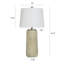 Domineek - Lampe de table transitionnelle - Abat-jour blanc cassé-637521428-637521431
