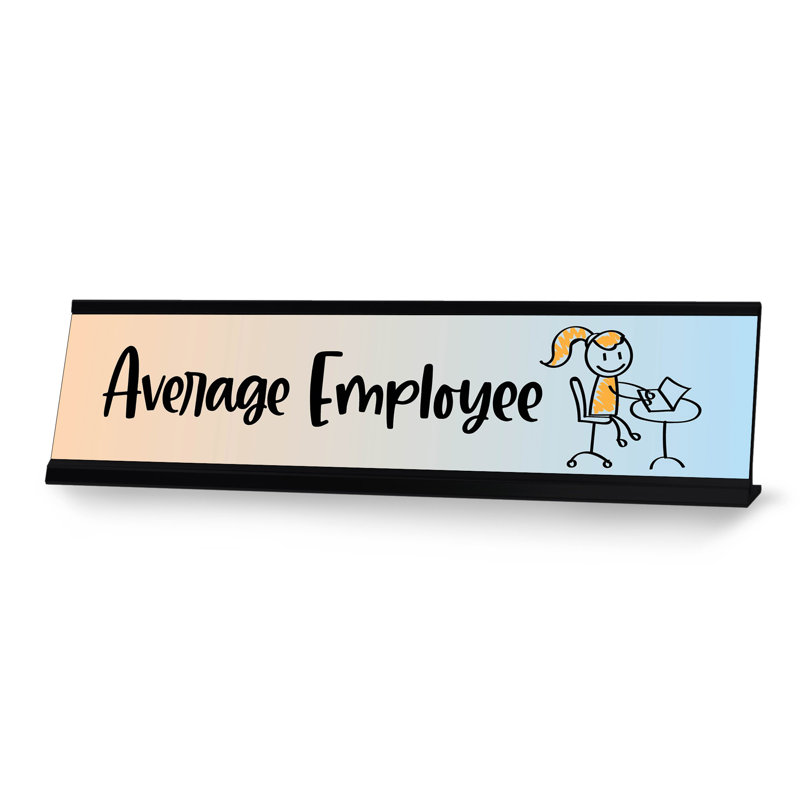 Enseigne de bureau moyenne pour employé